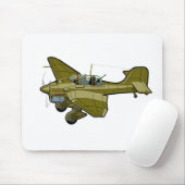 Cartoon retro bomber muismat (Met muis)