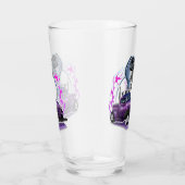 Cartoon retro hete stang glas (Rechts)