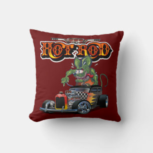 Cartoon retro hete stang kussen