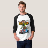 Cartoon retro hete stang t-shirt (Voorkant volledig)