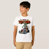 Cartoon retro hete stang t-shirt (Voorkant volledig)