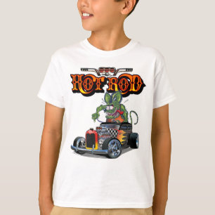 Cartoon retro hete stang t-shirt