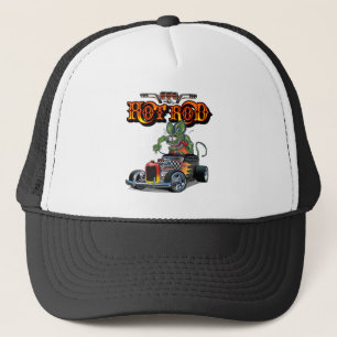 Cartoon retro hete stang trucker pet