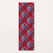 Cartoon retro hete stang yogamat (Voorkant)