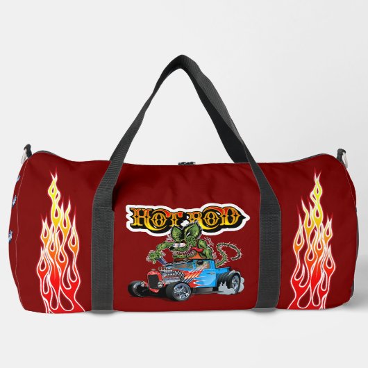 Cartoon retro hot rod plunjezak (Voorkant)