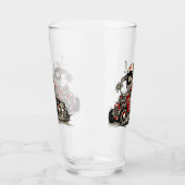 Cartoon retro rattenstaaf glas (Links)