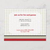 Cartoon Retro Robot Cute Kinder Boy Birthday Party Uitnodiging Briefkaart (Achterkant)