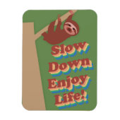 Cartoon Retro Sloth Magneet (Verticaal)