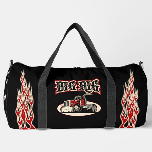 Cartoon retro truck "Big Rig" Plunjezak (Voorkant)