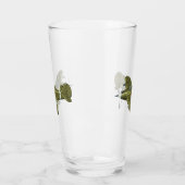 Cartoon retrorevliegtuig glas (Links)