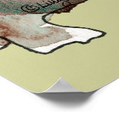 Cartoon Rhino - Aangepast Poster afdrukken (Hoek)