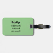 Cartoon rhino kung fu cartoon bagagelabel (Achterkant horizontaal)