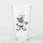 Cartoon rhino kung fu cartoon glas (Voorkant)