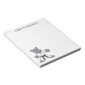 Cartoon rhino kung fu cartoon notitieblok (Schuin)