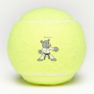 Cartoon rhino kung fu cartoon tennisballen