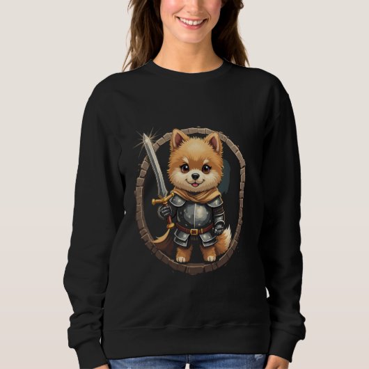 Cartoon Ridder Hond Trui (Voorkant)