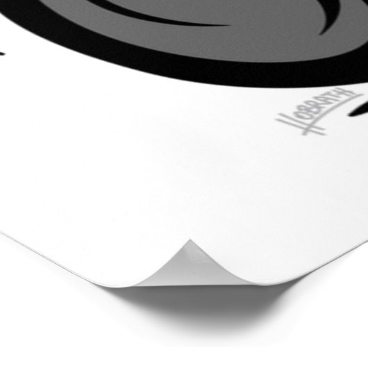 Cartoon Riding Lawnmower Tractor Poster (Hoek)