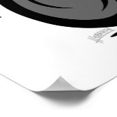 Cartoon Riding Lawnmower Tractor Poster (Hoek)