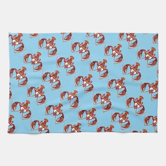 cartoon rivierhanddoek theedoek (Horizontaal)