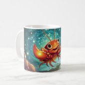 cartoon rivierkrab. koffiemok (Voorkant links)