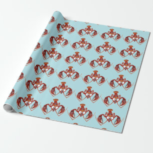 cartoon rivierkreeften cadeaupapier