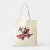 Cartoon Road Rage Woman Tote Bag (Achterkant)