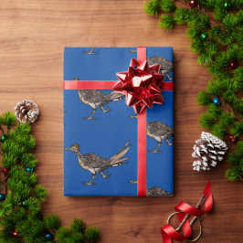 Cartoon Roadrunner Bird Wrapping Paper Cadeaupapier