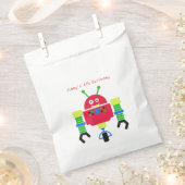 Cartoon Robot Birthday Party Favor Bag Bedankzakje (Geknipt)