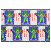 Cartoon Robot Boy Alien Stars Stof (Fat Quarter)