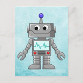 cartoon robot briefkaart (Voorkant)