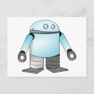 Cartoon Robot Briefkaart