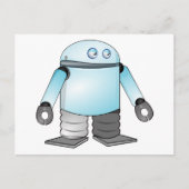 Cartoon Robot Briefkaart (Voorkant)