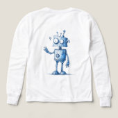 Cartoon Robot Buddy - handgetekende stijl (Achterkant)