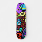 Cartoon Robot Skateboard (Voorkant)