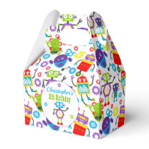 Cartoon Robot Thema Verjaardagsfeest