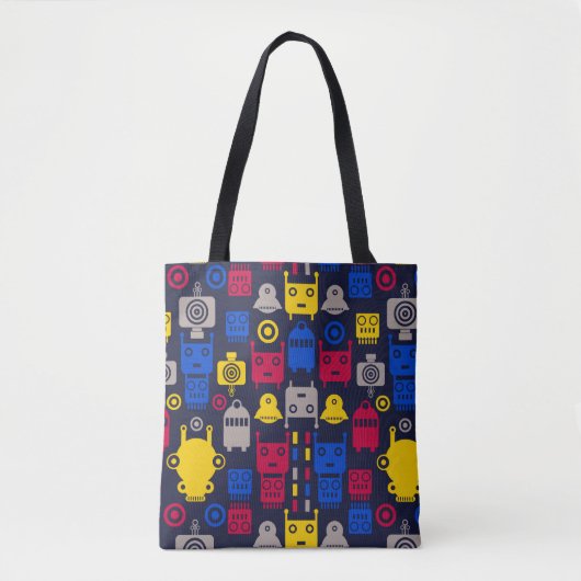 Cartoon robots tote bag (Voorkant)