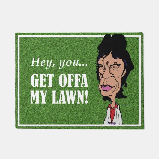 Cartoon Rock 'n' Roll Doormat Deurmat (Voorkant)