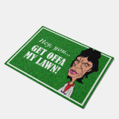Cartoon Rock 'n' Roll Doormat Deurmat (Schuin)