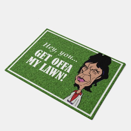 Cartoon Rock 'n' Roll Doormat Deurmat (Schuin)