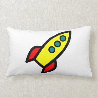 Cartoon Rocket Kussen