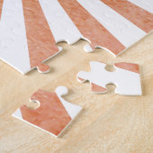 Cartoon Rocket Retro Sunset Legpuzzel (Zijkant)