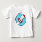 Cartoon Rocket Ship Adoption Fun Design (Voorkant)