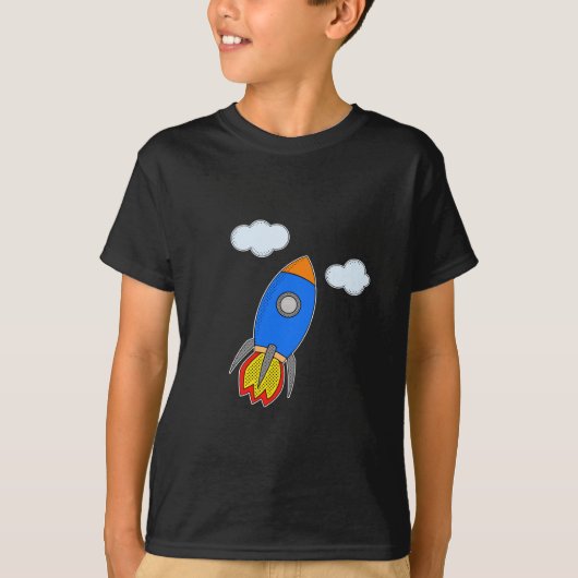 Cartoon Rocket T-shirt (Voorkant)
