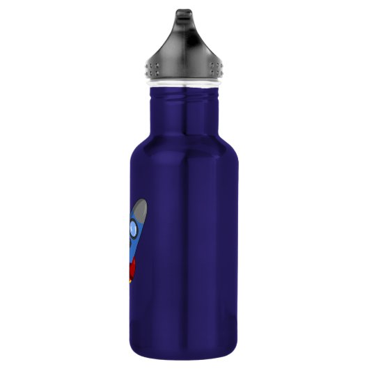 Cartoon Rocketship Waterfles (Rechts)