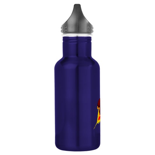 Cartoon Rocketship Waterfles (Links)