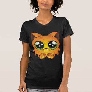 Cartoon rode kitten t-shirt
