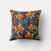 Cartoon rode vis kussen (Achterkant)