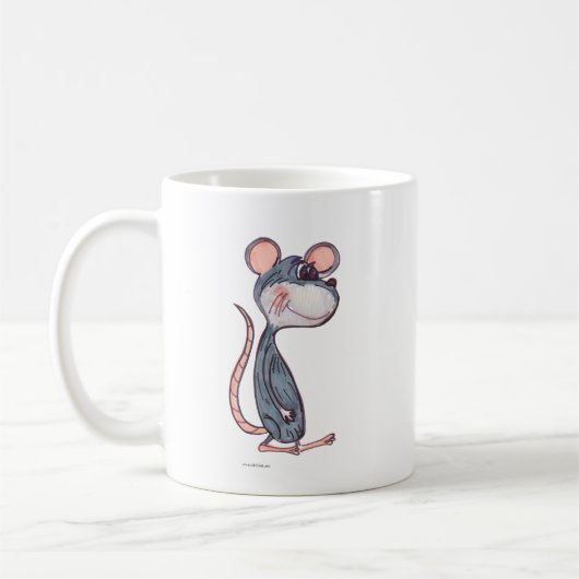 Cartoon Rodent Pal-tekenmarkeerkunst Koffiemok (Links)