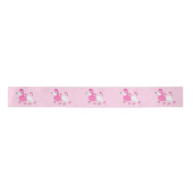 Cartoon Roebel met roze haar en Bow 3"