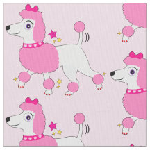 Cartoon Roebel met roze haar en Bow